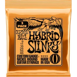 Ernie Ball 3222 3-pack Hybrid Slinky