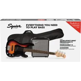 Fender SQ PJ-Bass Pakke LRL 3TS